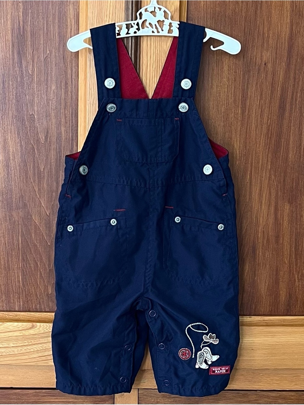 Y2K Carter’s Baby Boy Cowboy Themed Overalls Embroidered 6M